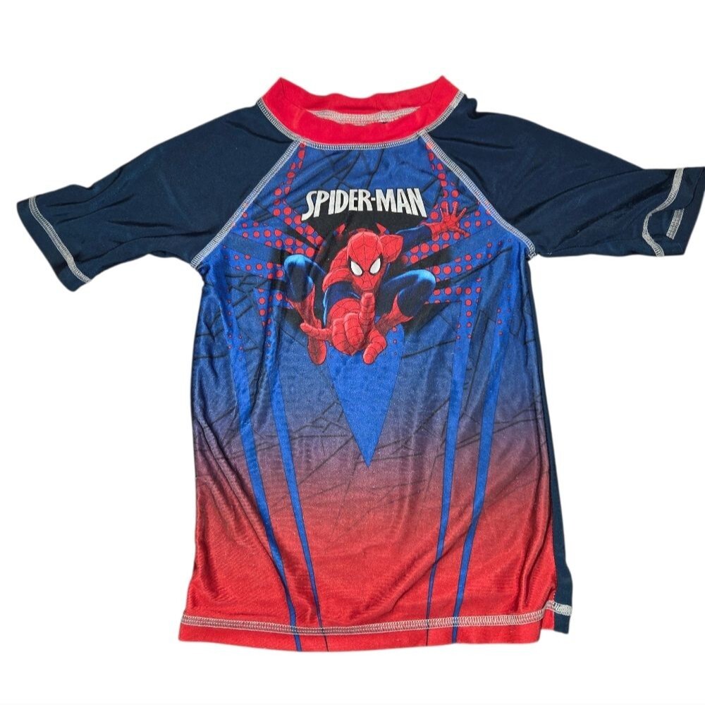 Spider Man Marvel Kids 4T Rash Guard Shirt